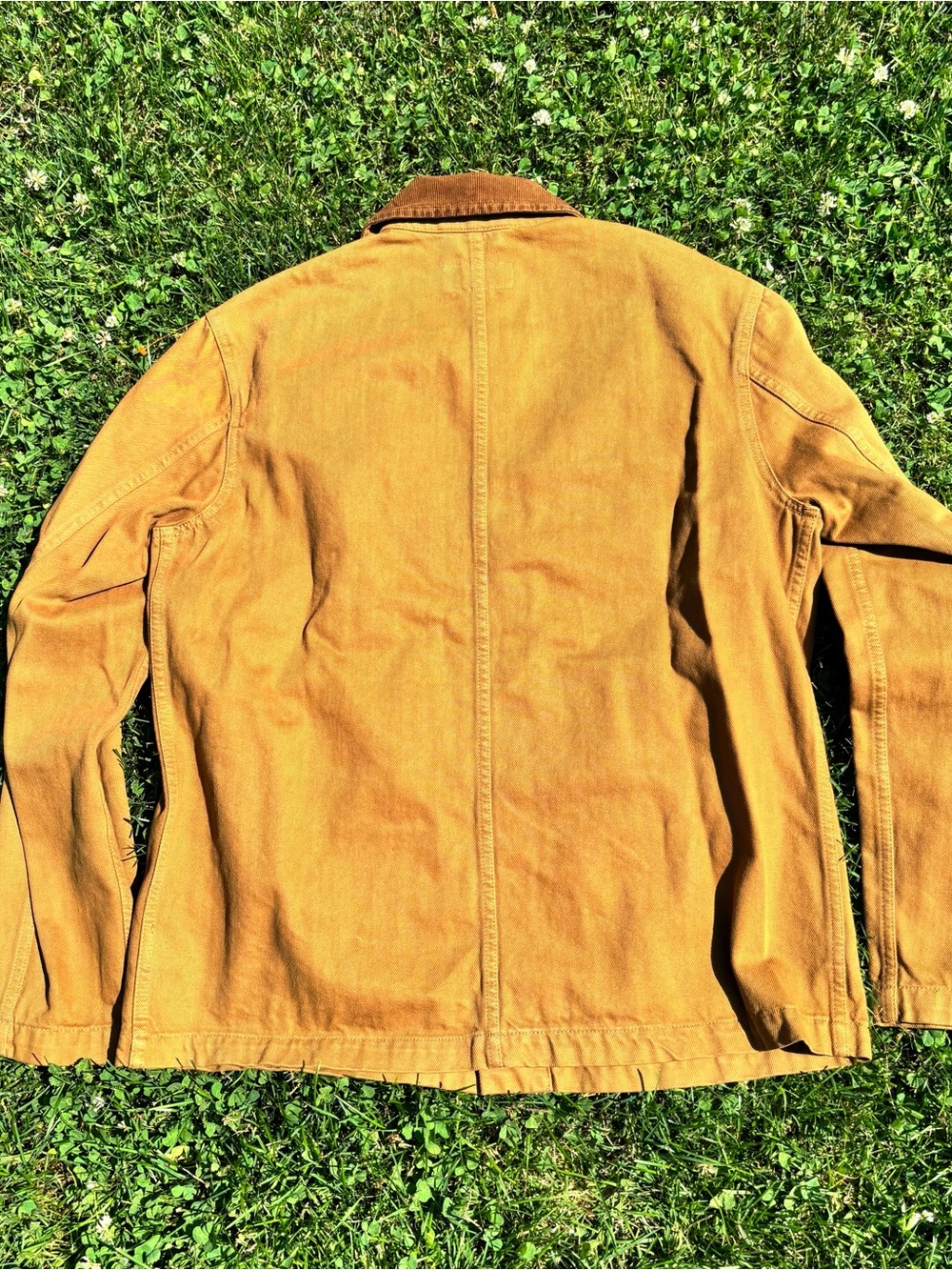 GAP Work Force Men's Golden Tan Field Jacket with Corduroy Collar - Picture 6 of 7